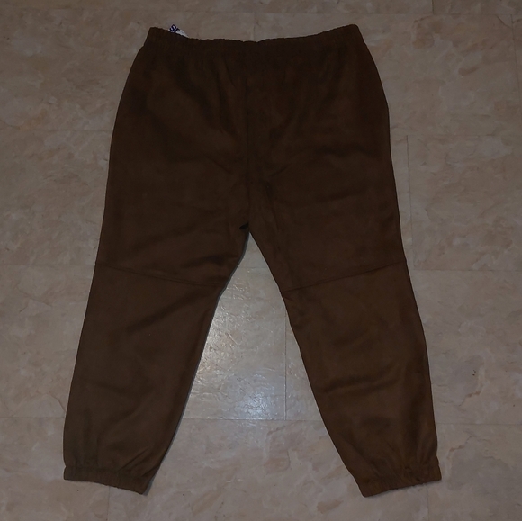Faux suede  joggers bnwt size 2X - Picture 4 of 6